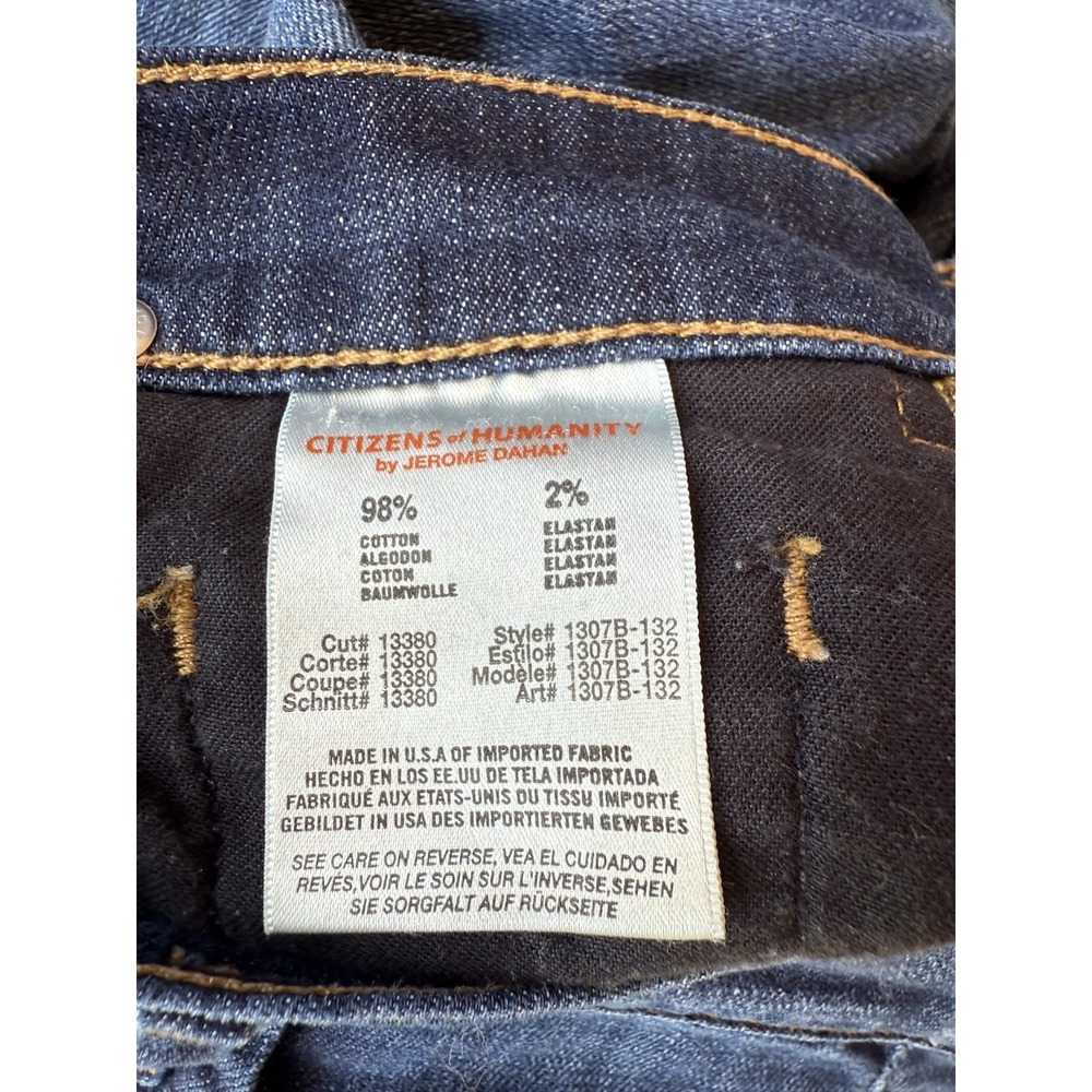 Citizens of Humanity Women Jeans Amber Stretch Medium Rise Bootcut Dark Blue 27 - Picture 6 of 9